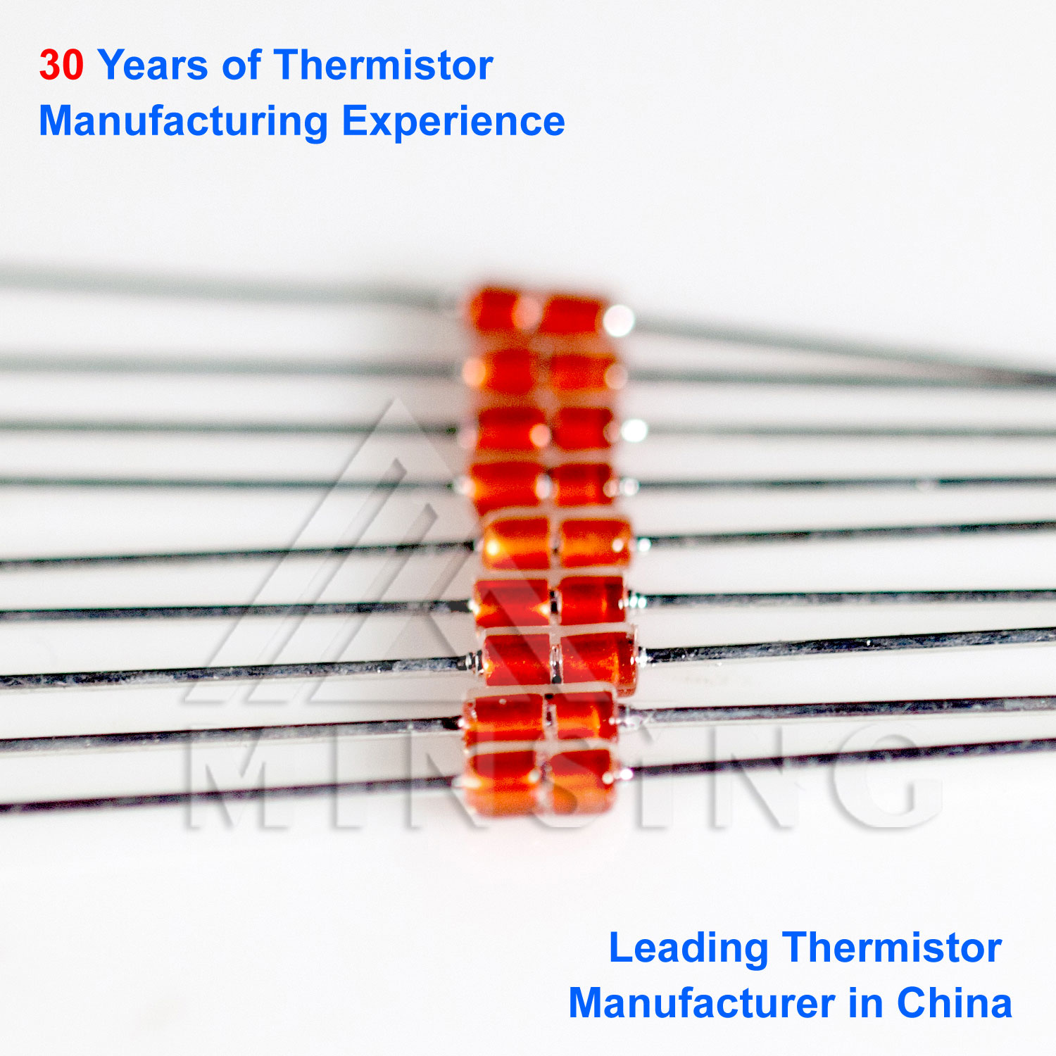 High Precision MF58 Glass Encapsulated Diode-type NTC Thermistor Sensor