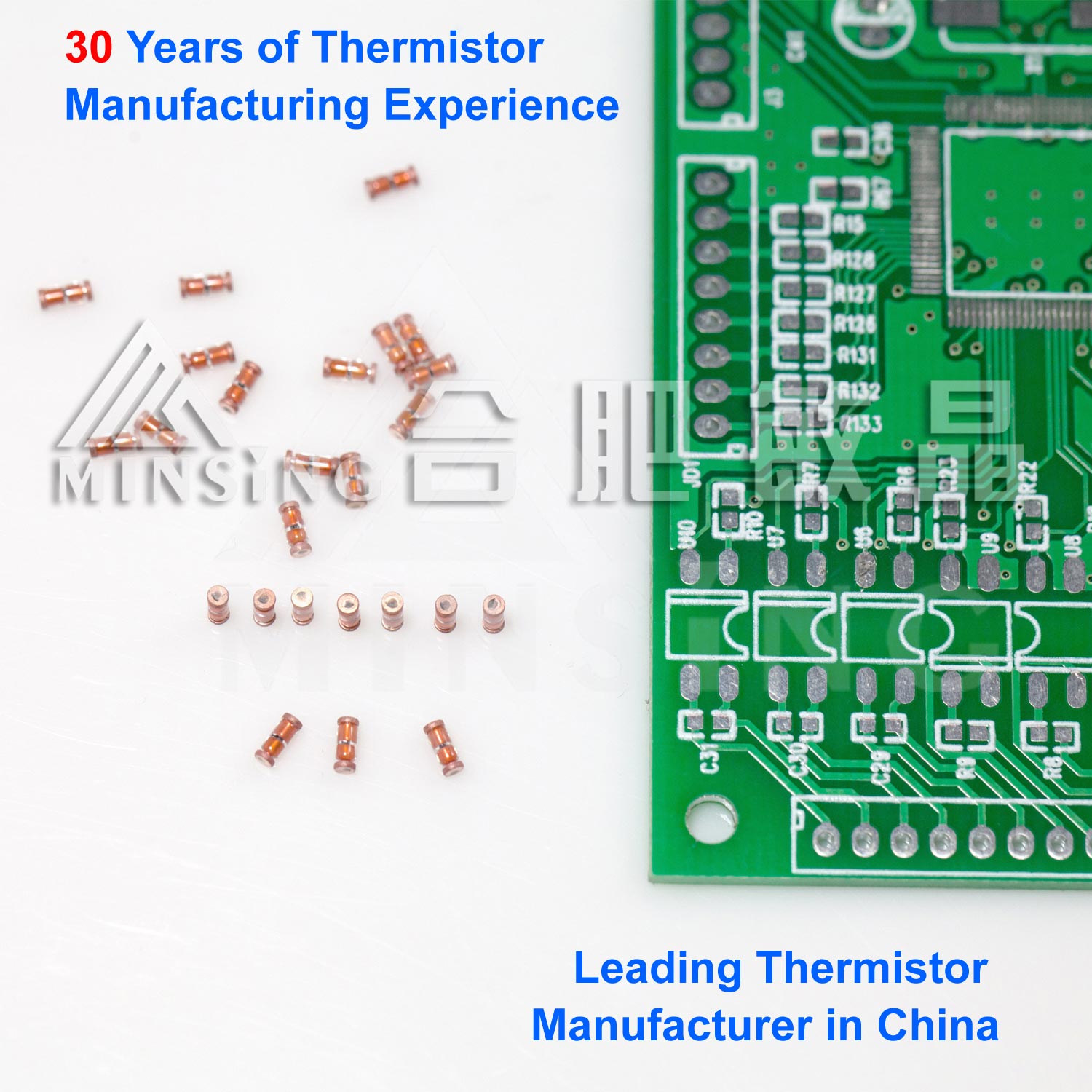 Miniature Design Glass Encapsulated NTC Thermistor For SMT Automatic Installation