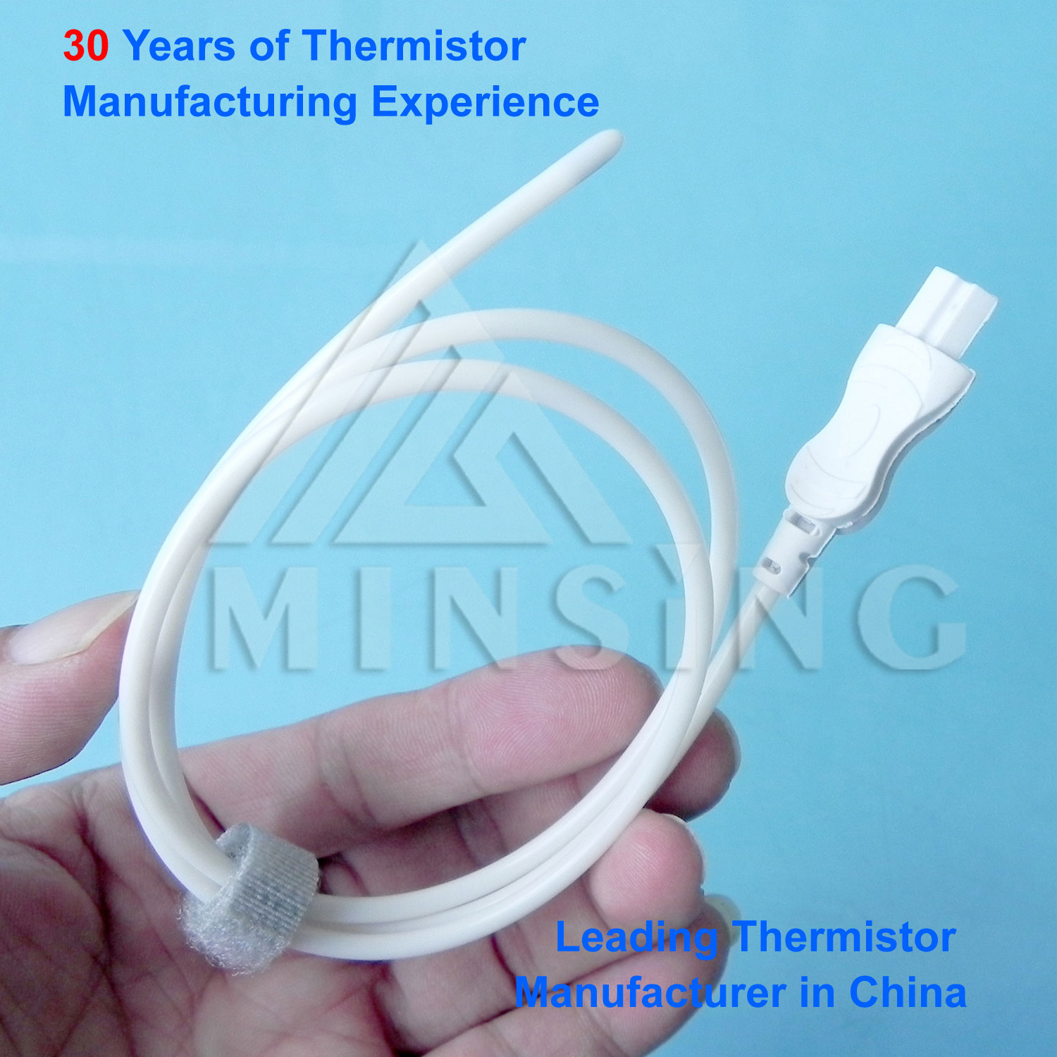 Plastic Shell Encapsulated Probes Disposable Medical Temperature Sensors