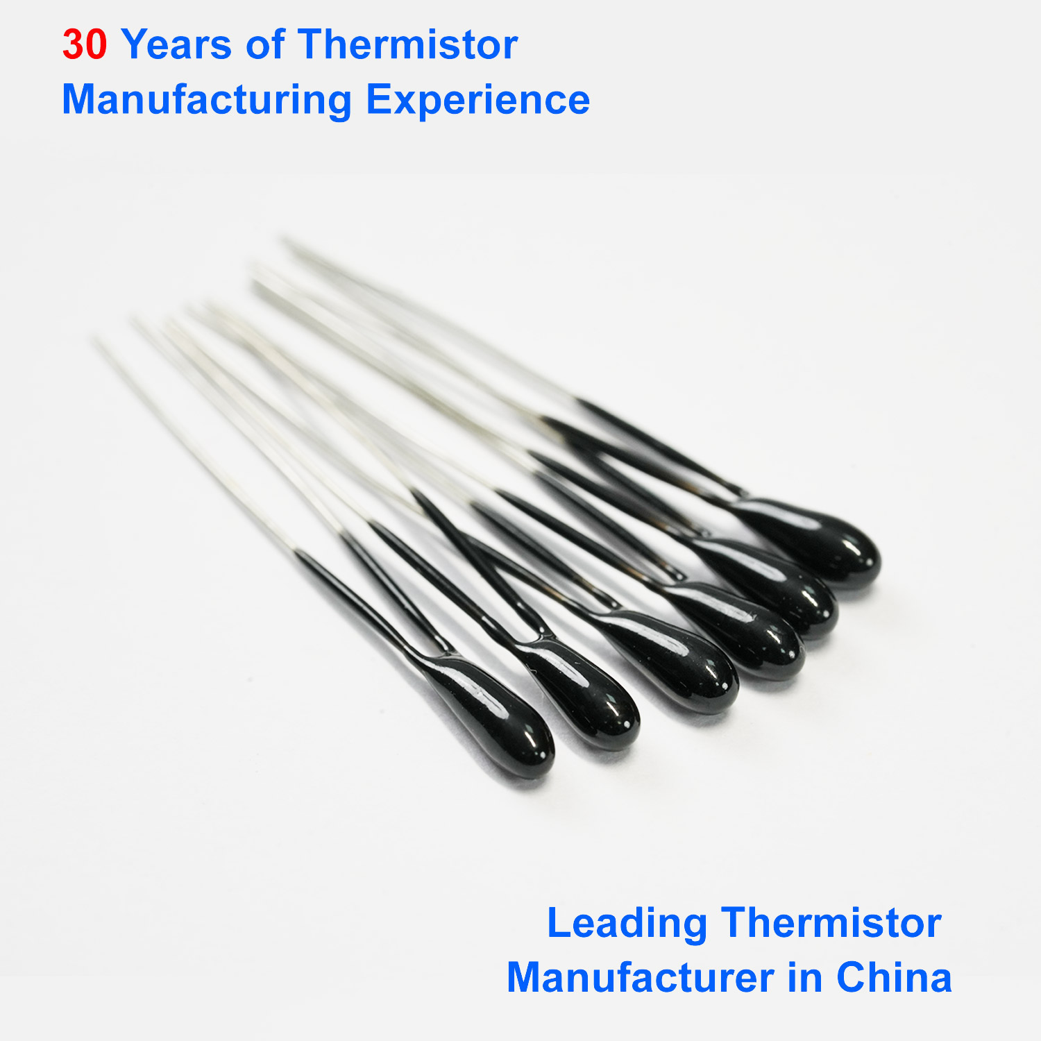 NTC Thermistor with Epoxy Resin Encapsulated Ceramic Chip