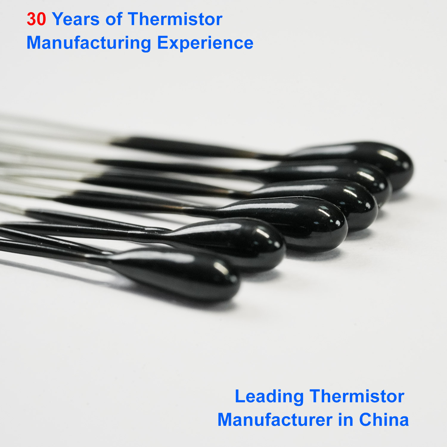 NTC Thermistor with Epoxy Resin Encapsulated Ceramic Chip